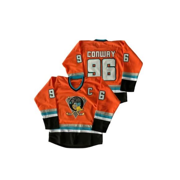 New D2 Mighty Ducks Charlie Conway #96 Hockey Jersey - Green Men's Fan Gear - Picture 1 of 6